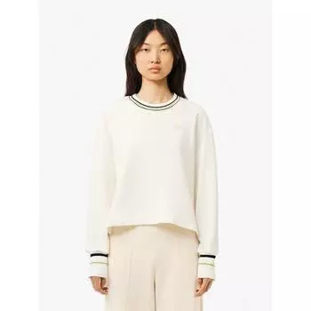 LacoSte Women S Color Tipping Relaxed Fit SweatShirt Sf4124 54n I2l q2nSf4124 54nI2l 034