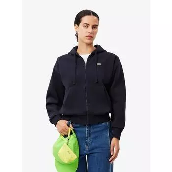 Lacoste Женская толстовка с капюшоном из двухслойного пике на молнии SF2669 54N HDE Q2NSF2669 54NHDE 034