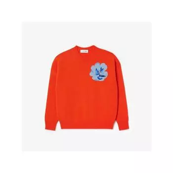 LacoSte Women S Flower Crock Crewneck Sweater Af7028 54n P40 q2nAf7028 54nP40 034