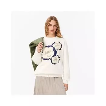 LacoSte Women S Flower Graphic SweatShirt Sf4125 54n 70v 034