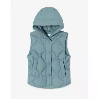 LacoSte Women S Hooded Quilted Down veSt Bf521e 54n Bmy 034
