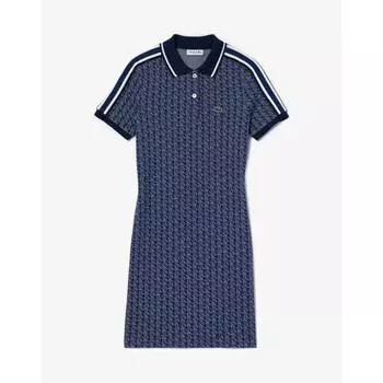 LacoSte Women S Monogram Polo dreSS Ef1676 54g Qie 034