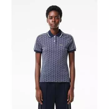 LacoSte Women S Monogram Polo Shirt Df0849 54g Qie 034