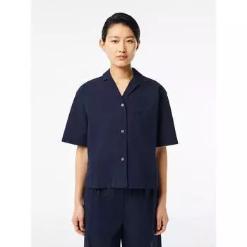LacoSte Women S Overfit Poke Short Sleeve Shirt Cf6918 54g 166 q2nCf6918 54g166 034