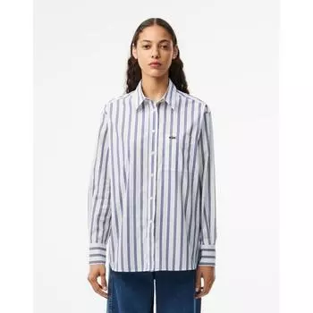 LacoSte Women S overSized Poplin Shirt Cf7706 54n Iba 034
