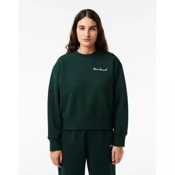 LacoSte Women S Rene LacoSte Overfit Crewneck SweatShirt Sf7261 54g Yzp 034