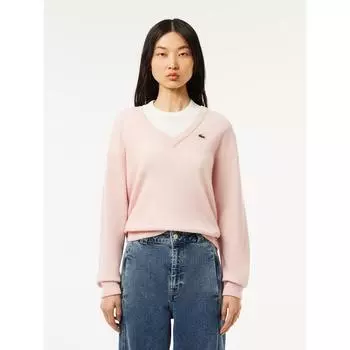 LacoSte Women S Ring SlingS V Neck Sweater Af9554 54n Ady q2nAf9554 54nAdy 034