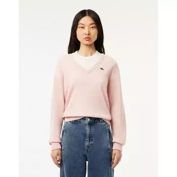 LacoSte Women S ringS ringS V Neck Sweater Af9554 54n Ady 034