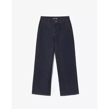 LacoSte Women S Semi Wide Denim Like pantS Hf708e 54nr Rne 034