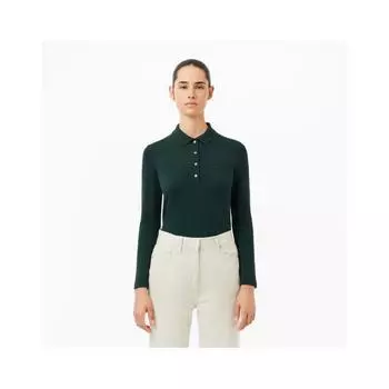 LacoSte Women S Slim Fit Long Sleeve Polo Shirt Pf5464 54n Yzp 034