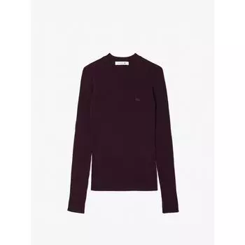 LacoSte Women S Slim Fit Ribbed Crewneck Sweater Af2576 54n Bzd q2nAf2576 54nBzd 034