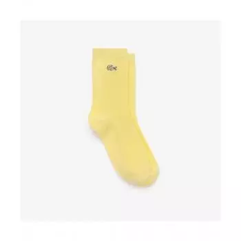 LacoSte Women S SquaSh Middle SockS [yellow] 0TU