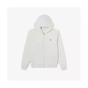 LacoSte Women S Technical Hoodie Sweat Zip Up [oatmeal] 036