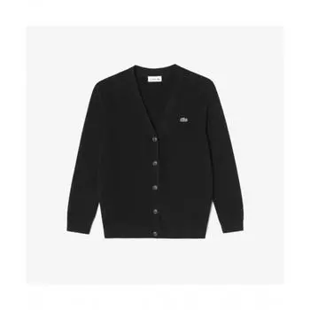 LacoSte Women S Waterproof V Neck Cardigan [black] 034