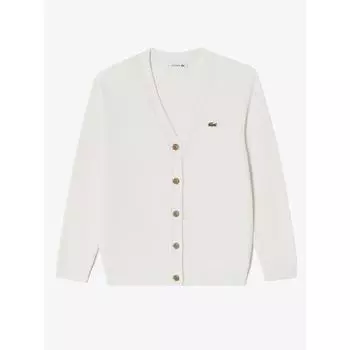 Lacoste Женский водонепроницаемый кардиган с V-образным вырезом AF199E 54N XFJ Q2NAF199E 54NXFJ 034