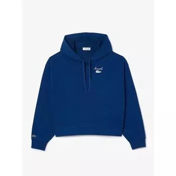 Lacoste Womens Graphic Point Hooded Sweatshirt Sf2649 54n Hbm q2nSf2649 54nHbm 034