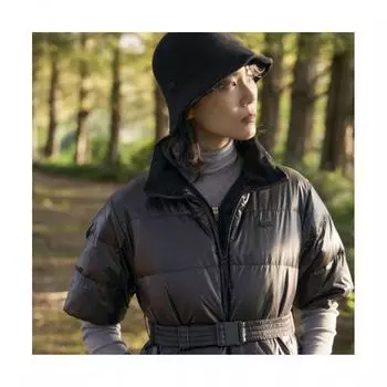 Lacoste Wool Mix Knit Bucket Hat For Women [black] 0TU