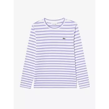 LacoSTe Женская футболка с длинным рукавом в полоску Tf821e 54n Gfu q2nTf821e 54nGfu