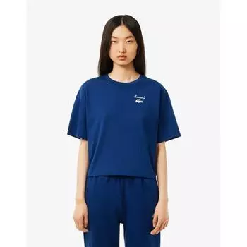 Lacoste Женская футболка с коротким рукавом и графическим узором Tf2523 54n Hbm 034