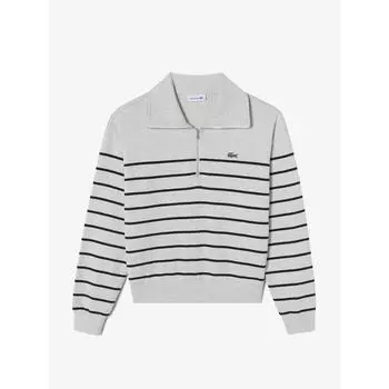 LacoSTe женская футболка с застежкой-молнией на половину длины Sf276e 54n 166 q2nSf276e 54n166 034