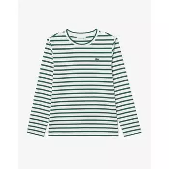Lacoste Женская футболка в полоску с длинным рукавом Tf821e 54n 132 034