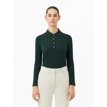 LacoSte Женская приталенная рубашка поло с длинным рукавом Pf5464 54n Yzp q2nPf5464 54nYzp 034