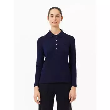 LacoSte Женская приталенная рубашка поло с длинным рукавом Pf5464 54n 166 q2nPf5464 54n166 034