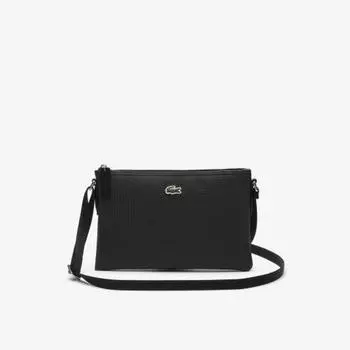 LACOSTE Женская сумка через плечо L.12.12 Concept Flat [черный]
