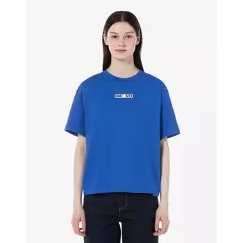Lacoste Женская теннисная футболка Overfit с коротким рукавом Tf7293 54 г Ixw 034