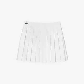 LACOSTE Женская теннисная плиссированная юбка [белая]