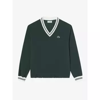 Lacoste женская тканая футболка с V-образным вырезом для бега Sf801e 54n Yzp q2nSf801e 54nYzp 038