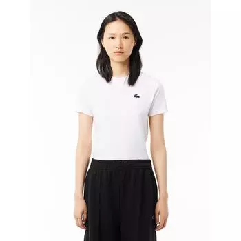 LacoSTe Женская тренировочная базовая футболка Tf9246 54n 001 q2nTf9246 54n001 034