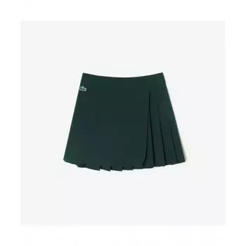 Lacoste Женская юбка с несбалансированными складками [Темно-зеленый] 032