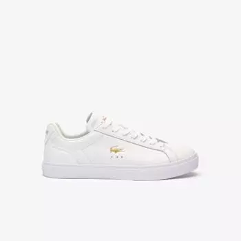 LACOSTE ЖЕНСКИЕ КРОССОВКИ LEROND PRO GOLD CROCK [БЕЛЫЕ] 220