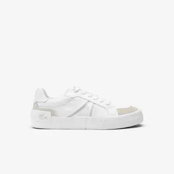 LACOSTE Женские парусиновые кроссовки L004 [Белый]