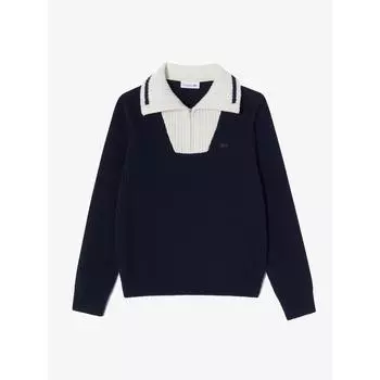 LacoSte Женский S Букле Полумолния Свитер Af707e 54n Hde q2nAf707e 54nHde 034