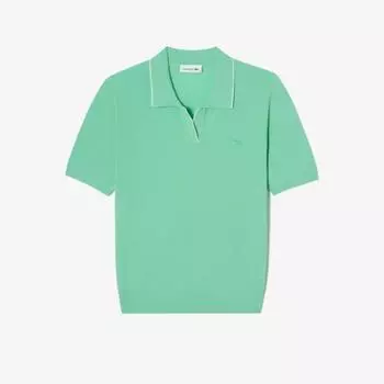 LACOSTE Женский свитер-поло Lecture Pique [Светло-зеленый] 034
