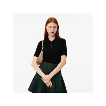 Lacoste Женский свитер с коротким рукавом и застежкой-молнией Af2572 54n 031 q2nAf2572 54n031 034