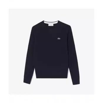 LACOSTE Женский свитер с круглым вырезом и косой вязкой [Темно-синий] 038