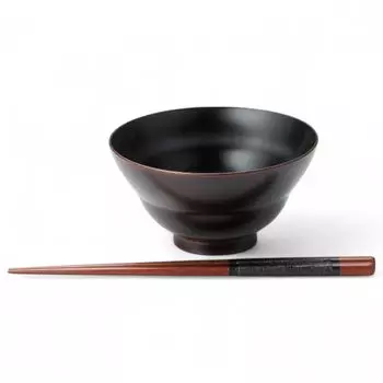 Lacquerware Tea Honkataji Made in J-kitchens Bowl, Wooden, Lacquerware, Hand-painted, Japan, PID-528428