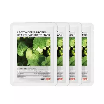 [LACTO-DERM] Probio Heartleaf Mask 30ml*4EA