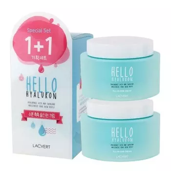 LACVERT Hello Hyaluronic All-in-One Cream 1(100ML)+1(100ML) Special