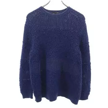 LAD MUSICIAN 15AW Long sleeve Rothko knit 44 blue Men s Used