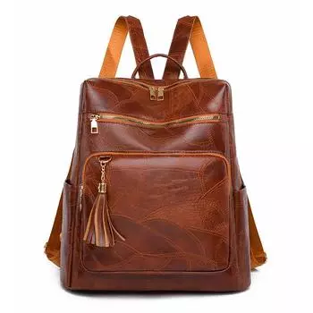 Женский рюкзак из высококачественной кожи, дорожный рюкзак большой емкости, школьные сумки, сумки через плечо для женщин