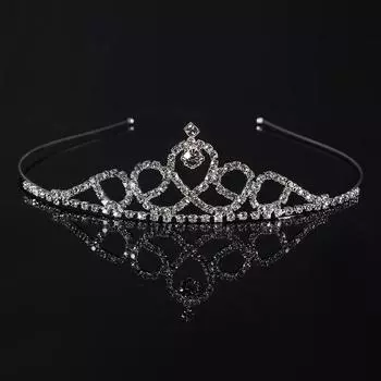 Дамская корона, свадебная корона, свадебный банкет, свадебная корона со стразами, корона со стразами