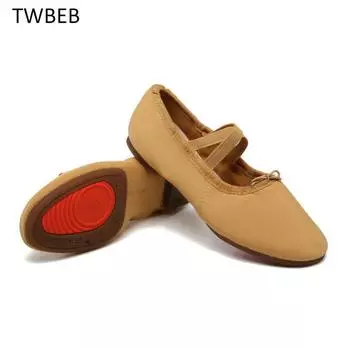 Ladies Dance Shoes Girls Ladies Practise Teachers Shoes Graffiti Ballroom Modern Tango Jazz Dancing Shoes Flat Bottom 1cm 34