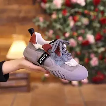 Женская обувь Легкая кавайная сетчатая дышащая женская обувь Милая распродажа Ходьба Новинка Удобные и элегантные эстетические предложения 35