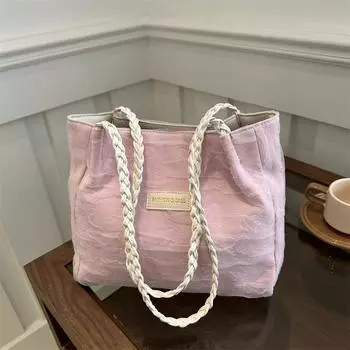 Ladies Gentle Texture Handbag 2025 Spring Versatile Shoulder Underarm Bag Tote Bag Women