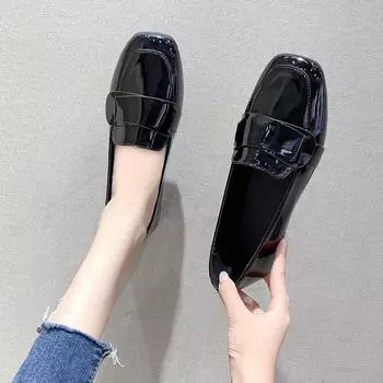 Ladies Shoes Loafers Flat Black Women Footwear Stylish And Low Price Autumn Y2k Fashion Offers 39 Shoe 2024 Sale A Casual 35
