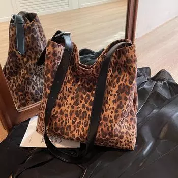 Женская сумка для мам из мытой кожи, большая вместимость, модная сумка через плечо, повседневная женская сумка чёрный